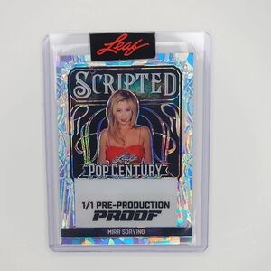 Mira Sorvino ~ Leaf Pop Century ~ 1/1 Pre-Production Proof